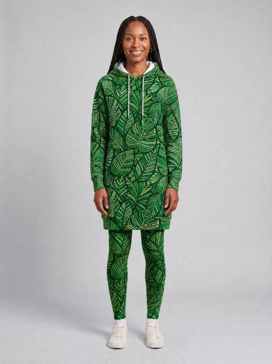 Asili Emerald hoodie dress and leggings, photo 4
