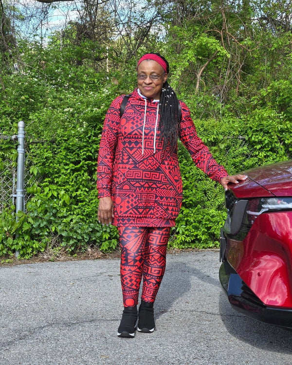 Customer photo: Shaka Burgundy set