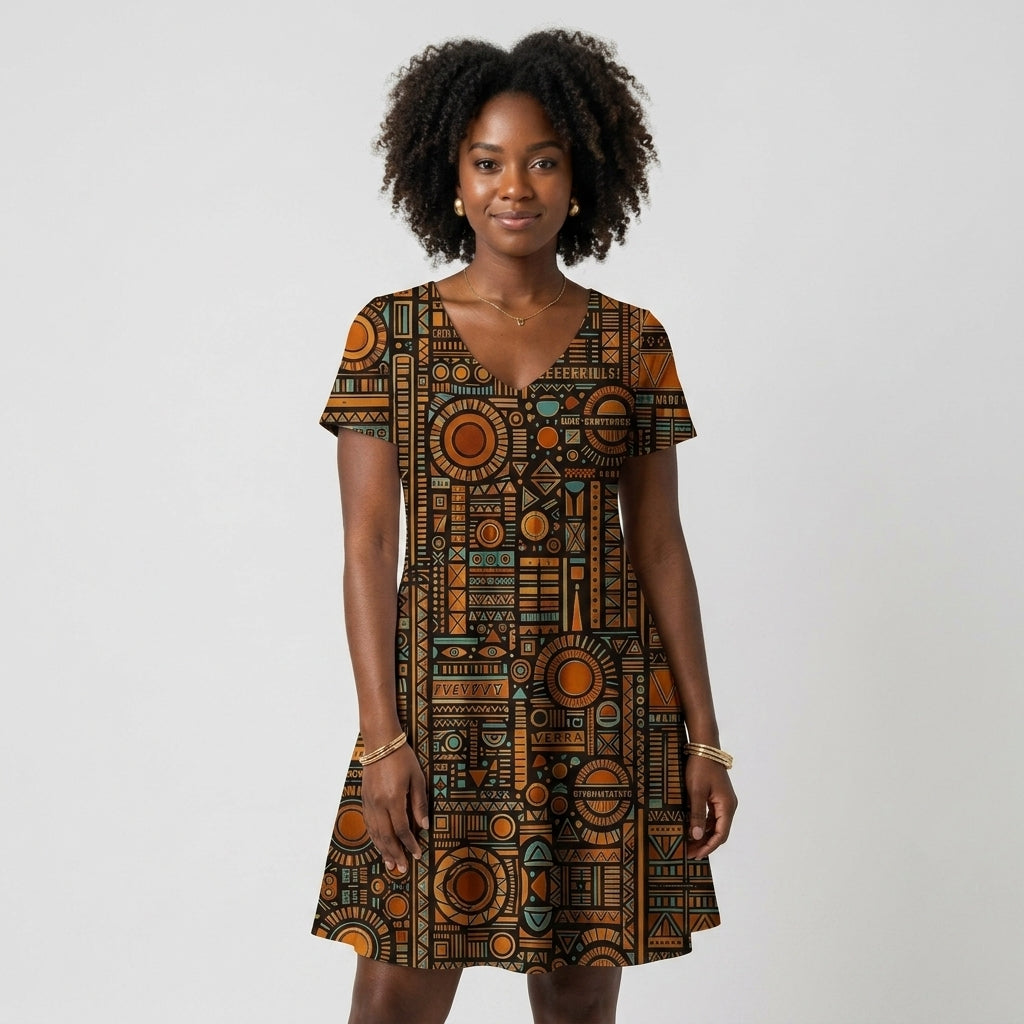 Floral V-Neck Dress